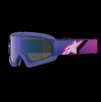 Alpinestars Youth Vision Corp Goggles Purple/Pink Mirror Blue