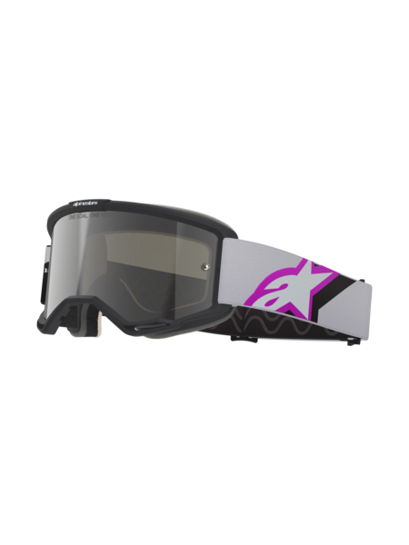 Alpinestars Vision 5 Corp Goggles Light Grey/Purple Mirror Silver