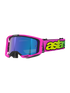 Alpinestars Vision 8 Vista Goggles Pink/Flou Yellow Mirror Blue