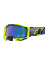 Alpinestars Vision 8 Corp Goggles Purple/Yellow Flou Mirror Blue