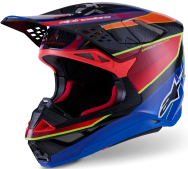 Supertech M10 Era Helmet ECE Blue/Red/Yellow — product (image 1 of 6)