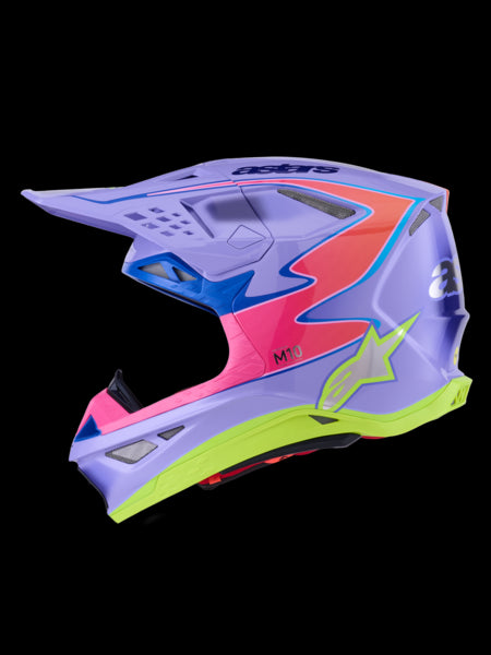 Supertech M10 J Lawrence Helmet ECE Purple/Pink/Yellow