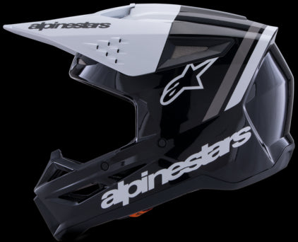 Alpinestars Supertech M3 Radium Helmet - Black/White/Grey ECE06