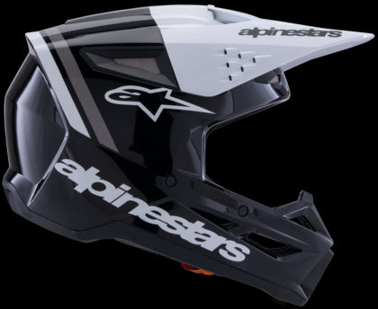 Alpinestars Supertech M3 Radium Helmet - Black/White/Grey ECE06
