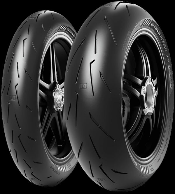 Pirelli Diablo Rosso 4 Corsa Front Tyre - 120/70 ZR 17 M/C (58W) TL