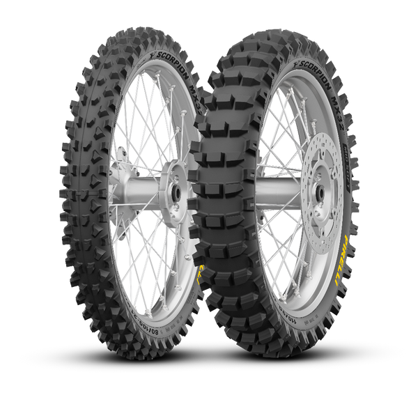Pirelli New Scorpion MX32 Mid Soft Rear Tyre - 110/90-19 (62M) NHS