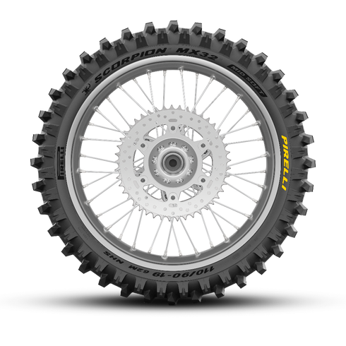 Pirelli Scorpion MX32 Mid Soft Rear Tyre - 110/90-19 (62M)
