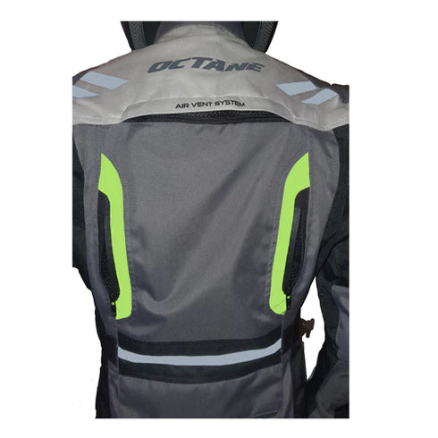 Octane Ladies Caroline Touring Jacket - Grey Fluo