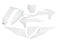 UFO KTM SX-F (2019-2022) Full Plastic Kit - White