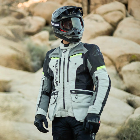 Alpinestars Bogota Pro Drystar Jacket - Ice Grey/Dark Grey/Yellow Fluo