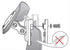 Puig Hi-tech Parts Multi-Adjustable Windscreen Clip-On Visor - Clear