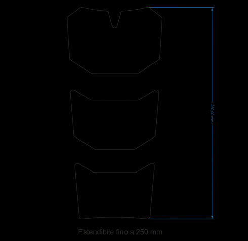 OneDesign BMW R1200GSA/1250GSA Adventure Tank Pad - White Scratches Black/Grey