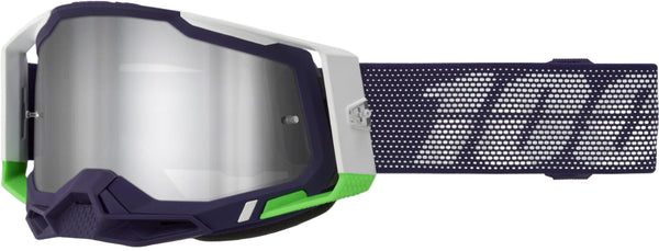 100% Racecraft 2 Goggles - Krakov (Silver Mirror Lens)