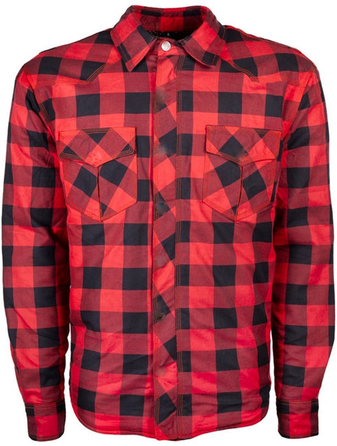Nexo Flanel Rider Shirt - BLACK/RED