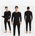 SBK Accessories Fleece Thermal Undersuit Set - Black