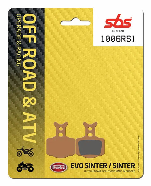 SBS RSI Sinter Front/Rear Brake Pads - 1006RSI (New 50CC Pads)