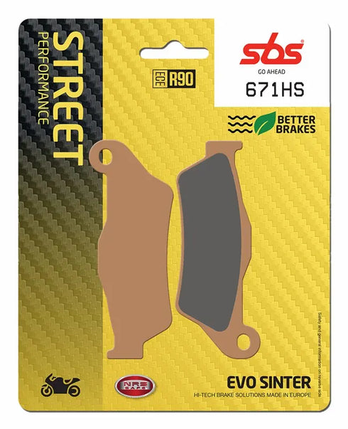 SBS HS Sinter Front Brake Pads - FA181
