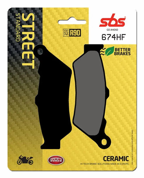 SBS HF Ceramic Front/Rear Brake Pads - 674HF