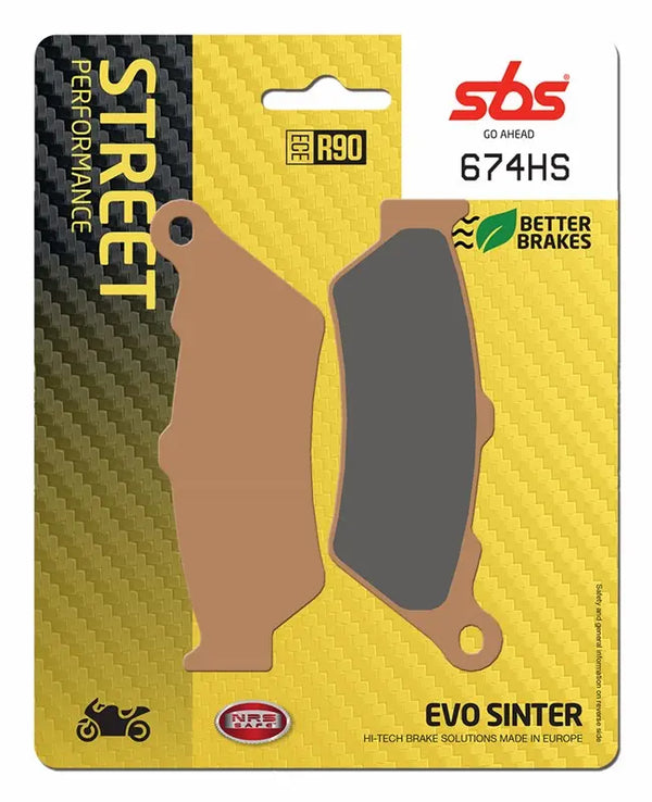 SBS HS Sinter Front Brake Pads - FA209
