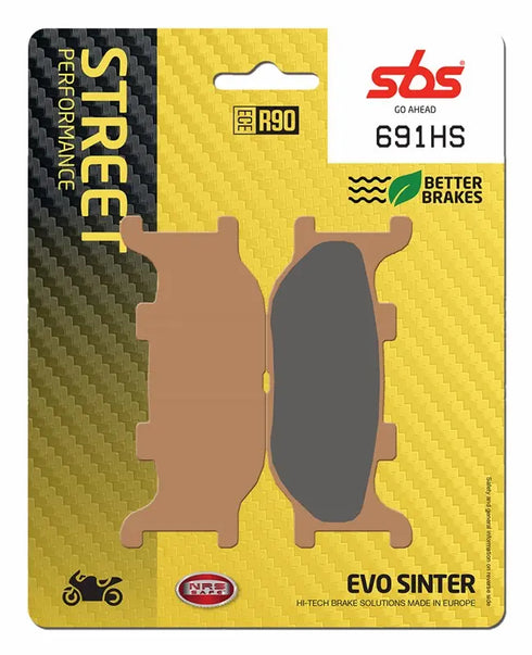SBS HS Sinter Front Brake Pads - FA199