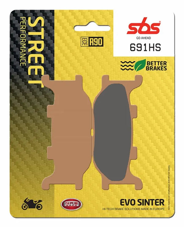 SBS HS Sinter Front Brake Pads - FA199