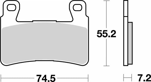 SBS FA296 Road HS Sintered Brake Pads - Front (Honda/Hyosung)