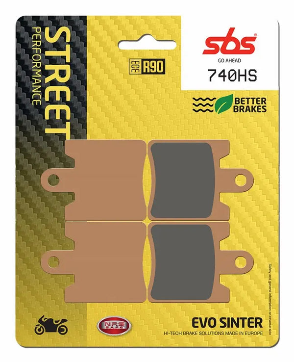 SBS HS Sinter Front Brake Pads - FA283