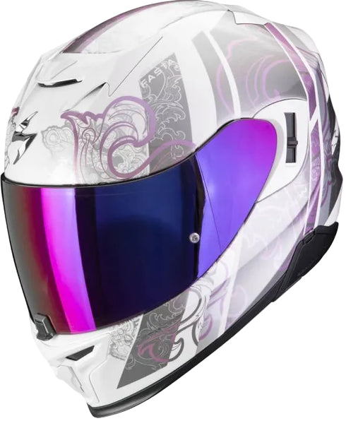 Scorpion EXO-520 Evo Air Fasta Helmet - White/Purple