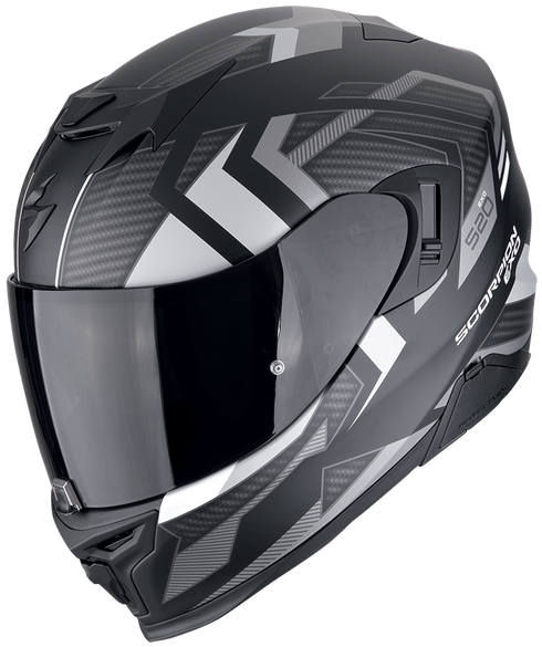 Scorpion EXO-520 Evo Air Sensus Helmet - Black/Silver Matt