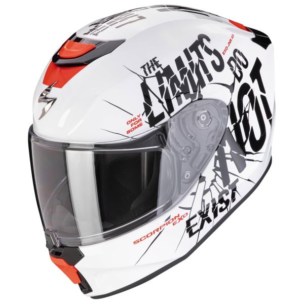 Scorpion Exo-JNR Air Boum Kids Helmet - White/Black