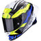 Scorpion EXO-R1 Evo II Air Valere Helmet - Black/Blue/Neon Yellow