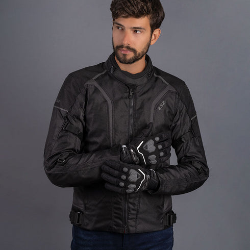 LS2 Mens Sepang Jacket - Black/Dark Grey