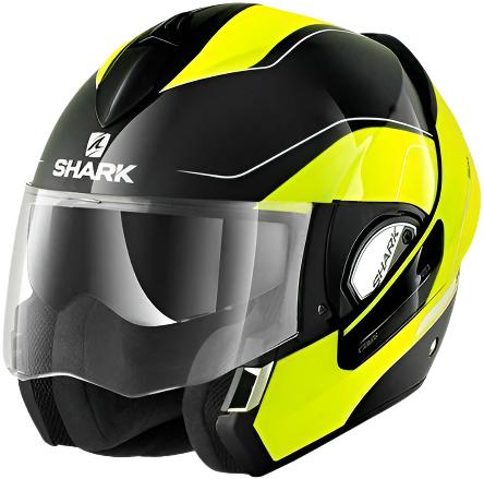 Shark Evoline Series 3 Arona Helmet - Hi-Viz Yellow/Black KYK