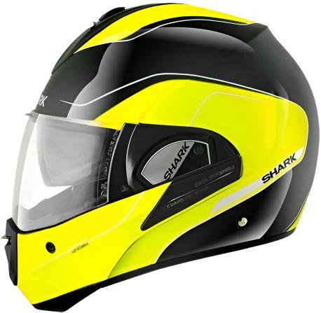 Shark Evoline Series 3 Arona Helmet - Hi-Viz Yellow/Black KYK
