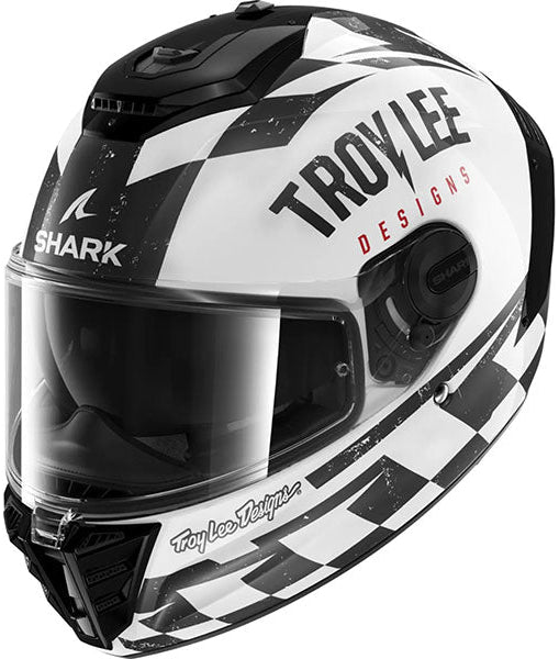Shark Spartan RS Raceshop Troy Lee Designs Helmet - White/Black/Red (WKR)