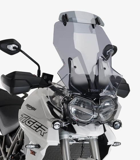 Puig Multi-Adjustable Visor Clip-On - Light Smoke (325x102mm)