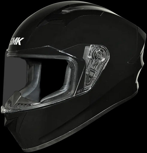 SMK Stellar Solid Helmet - Black Gloss GL 200