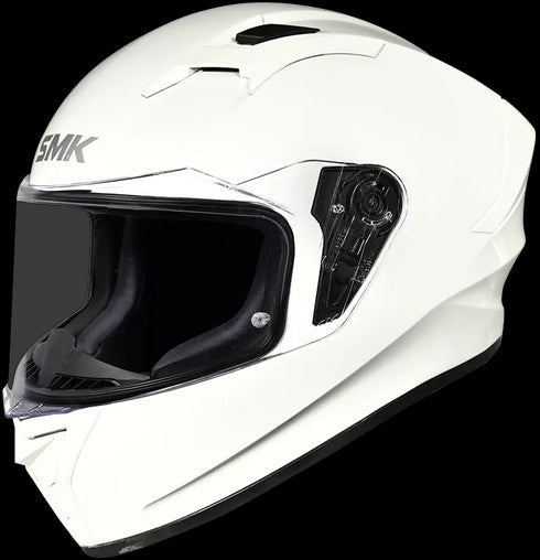 SMK Stellar Solid Helmet - GL100 White