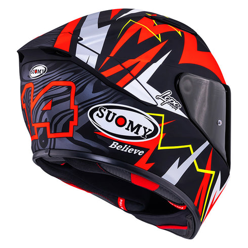 Suomy Track-1 Sam Lowes (2025) Replica Helmet - Red Matt