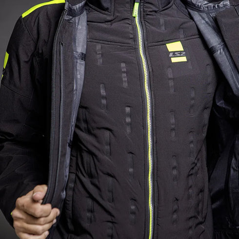 LS2 Mens Titanium Jacket - Black/Hi-Viz Yellow