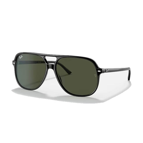 Ray-Ban Bill Sunglasses - Polished Black (Green Lens)