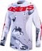 Alpinestars 2027 Racer Air Lone Jersey - Grey Camo/White/Fire Red