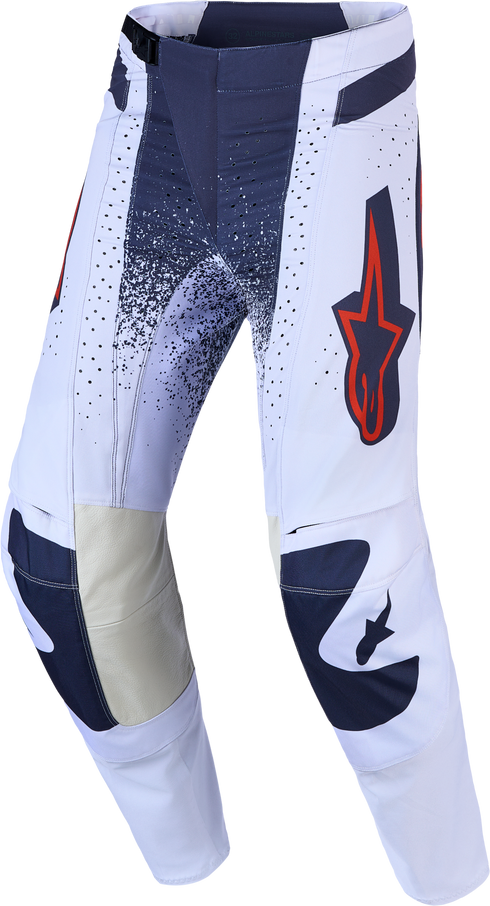 Alpinestars 2027 Techstar Swan Pants - Light Lilac/Dark Grey/Red Fluo