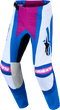 Alpinestars 2027 Techstar Maven Pants - White/Hot Coral/Blithe Blue