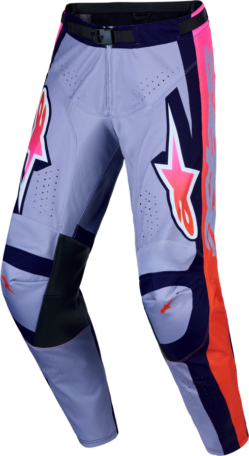 Alpinestars 2027 Racer Air Hunt Pants - Light Violet/Deep Purple/Pink Fluo