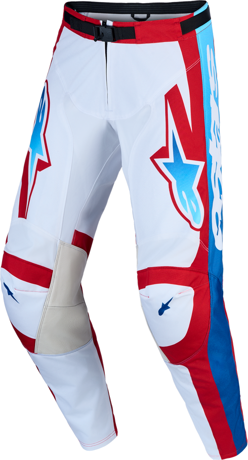 Alpinestars 2027 Racer Hunt Pants - White/Fire Red/Ucla Blue