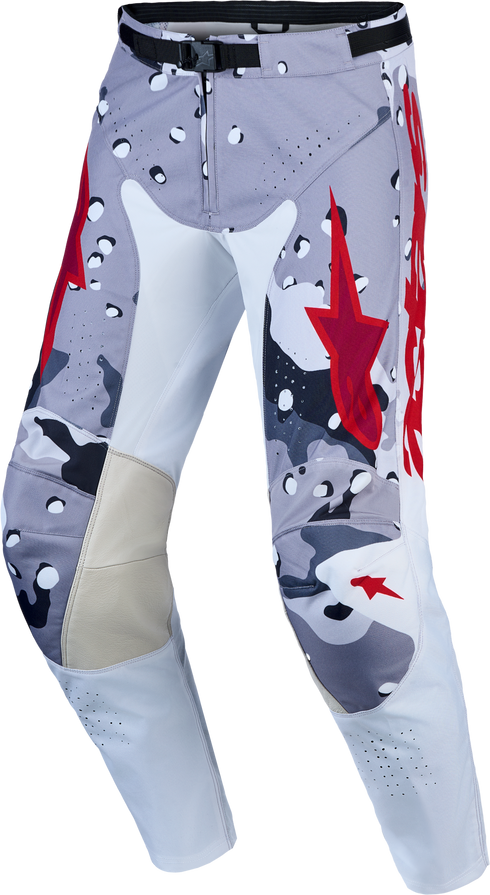 Alpinestars 2027 Racer Air Lone Pants - Grey Camo/White/Fire Red