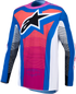 Alpinestars 2027 Techstar Maven Jersey - White/Hot Coral/Blithe Blue