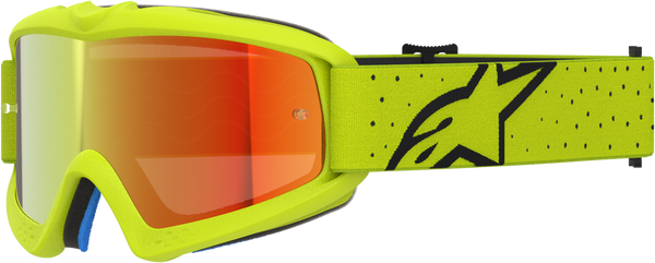 Alpinestars Youth Vision Vesta Goggles - Yellow/Black (Mirror Red Lens) — Motorcycle Gear (image 1 of 4)