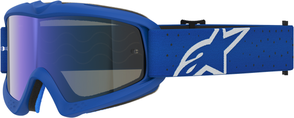 Alpinestars Youth Vision Vesta Goggles - Blue/White (Mirror Blue Lens) — Motorcycle Gear (image 1 of 4)